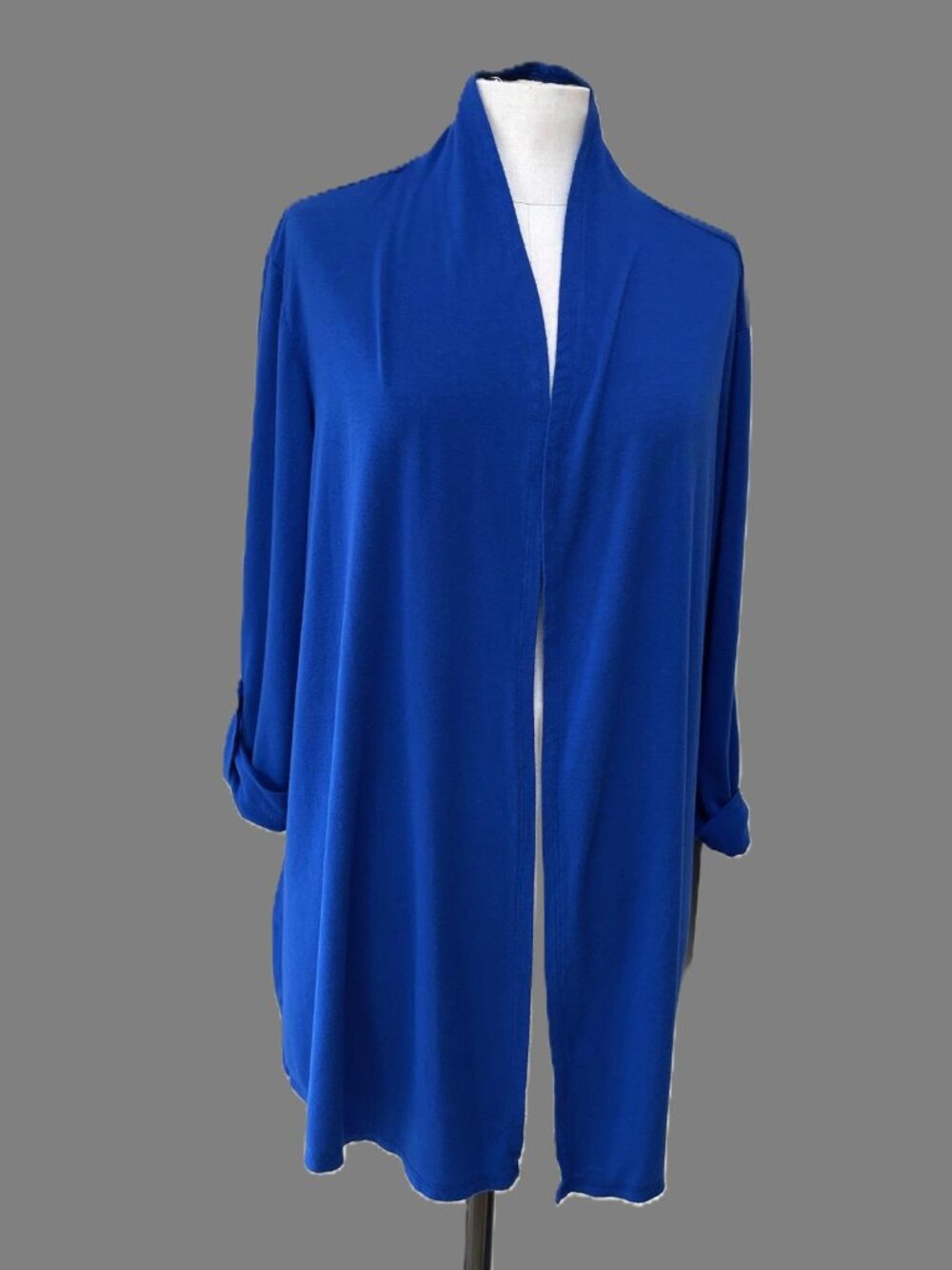 Laura Scott Woman Royal Blue Wrap Cardigan – Size 2X